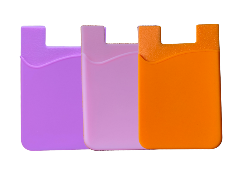 Universal PhoneCardHolder-Stick-Wallet,Purple+Pink+Rosepink+Red+Orange+Green+Blue+Black+Navy Blue+Grey