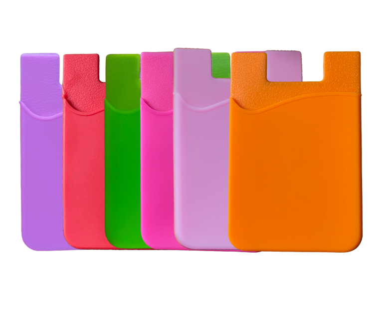 Universal PhoneCardHolder-Stick-Wallet,Purple+Pink+Rosepink+Red+Orange+Green+Blue+Black+Navy Blue+Grey