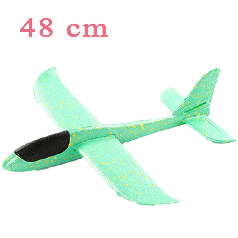 Children's DIY Hand Throwing Airplane Toy Glider Fighter Flying Toy Foam Airplane Model Outdoor Game Party Bag Fillers For Kids