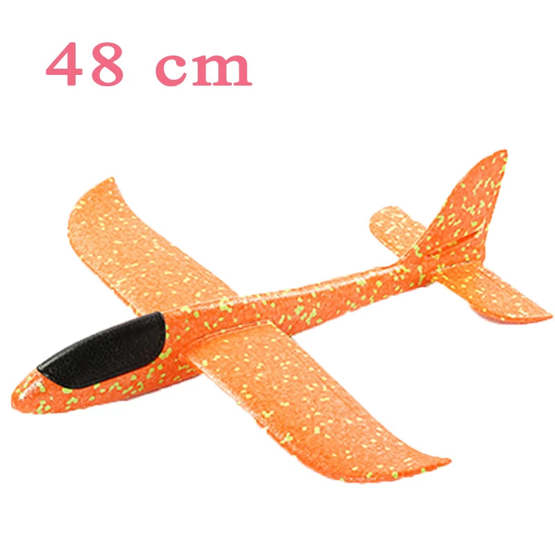 Children's DIY Hand Throwing Airplane Toy Glider Fighter Flying Toy Foam Airplane Model Outdoor Game Party Bag Fillers For Kids
