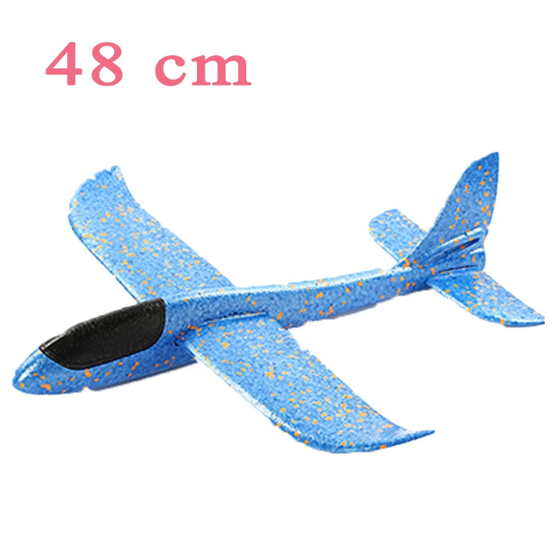 Children's DIY Hand Throwing Airplane Toy Glider Fighter Flying Toy Foam Airplane Model Outdoor Game Party Bag Fillers For Kids