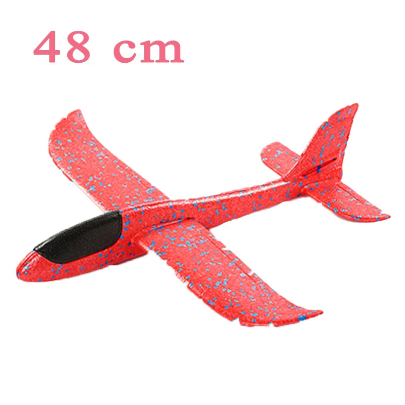 Children's DIY Hand Throwing Airplane Toy Glider Fighter Flying Toy Foam Airplane Model Outdoor Game Party Bag Fillers For Kids