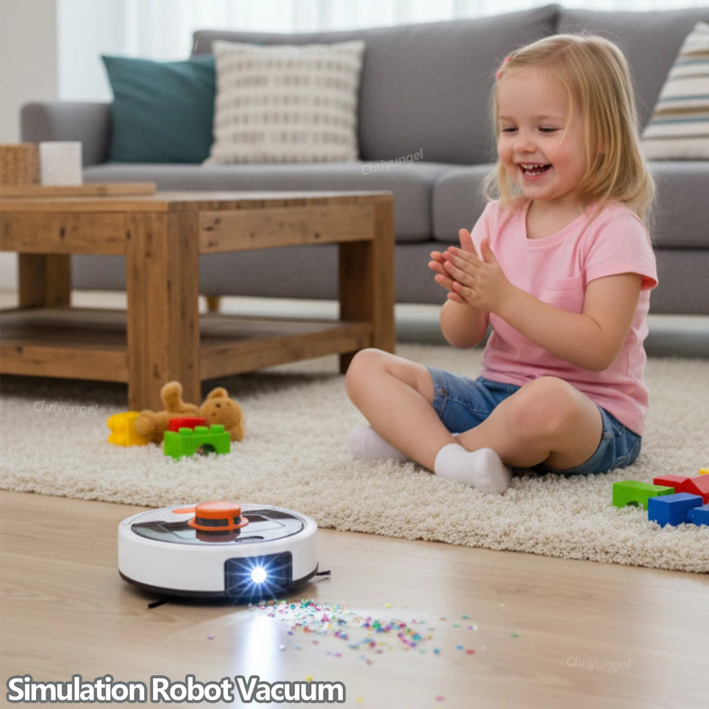 Kids Simulation Electric Vacuum Cleaner Cleaning Set for Toddlers Role Play Housekeeping Educational Toys Girl Boy Gifts