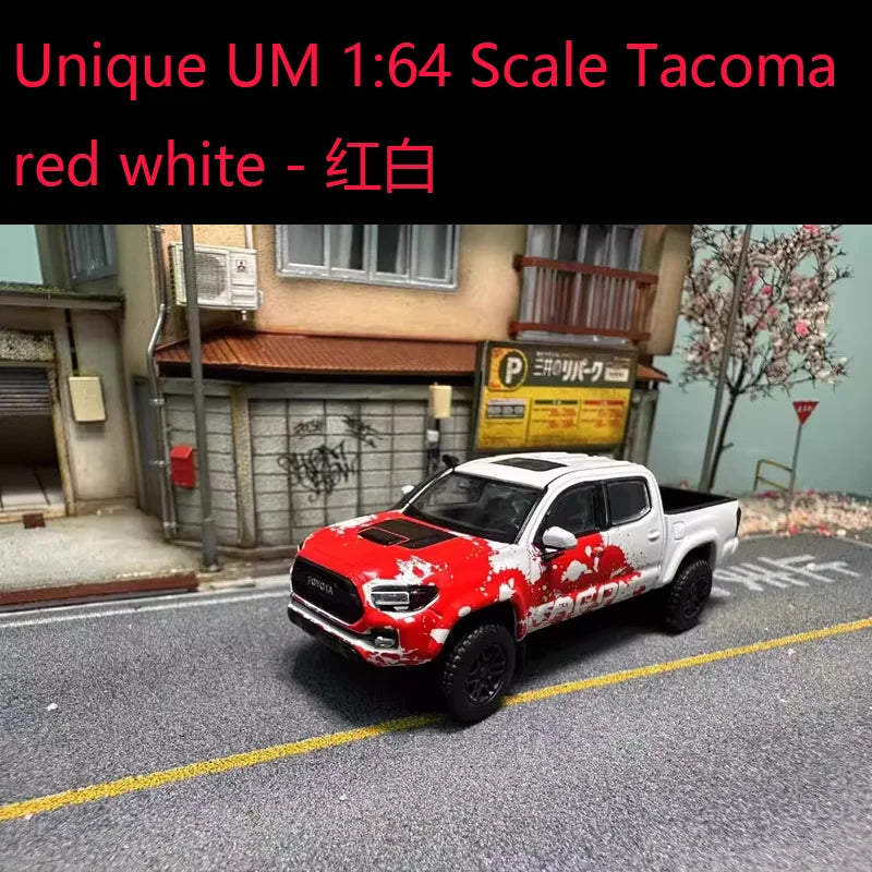 Diecast Unique UM 1:64 Scale Tacoma Alloy Car Model Classics Adult Souvenir Gift Static Display