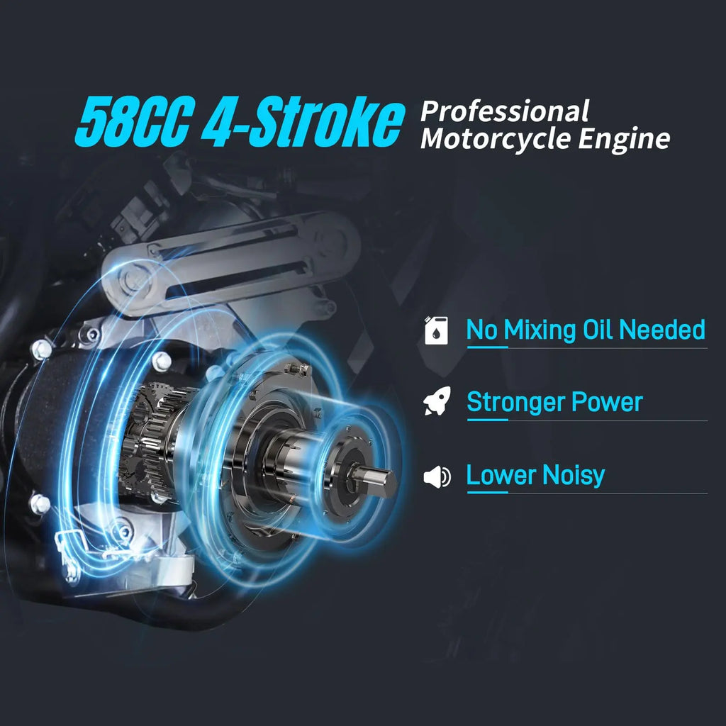 SYX MOTO 58cc Dirt Bike for Kids 4-Stroke Gas Powered Mini Pit Bike Off Road Motorcycle Gift for Children Motorcycle Dirt Bike