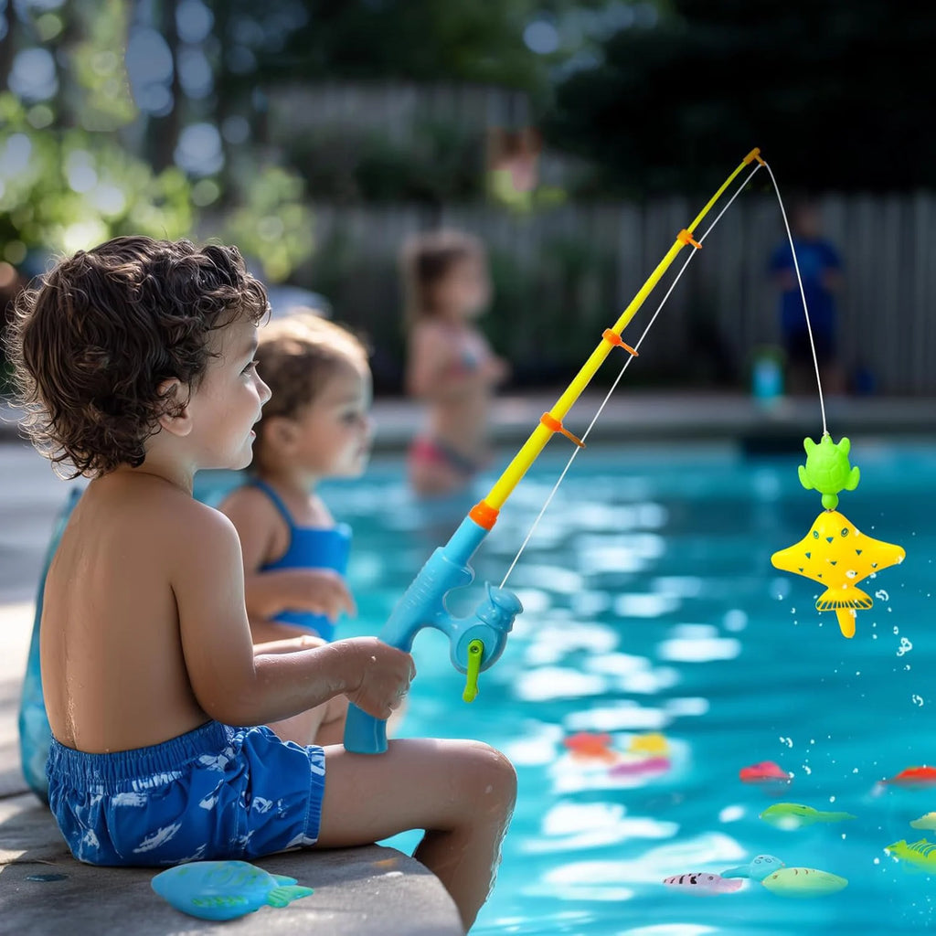 Children Bathtub Fishing Toy Swimming Bathing Pool Water Floating Fish Toy Parent-child Interactive Toys Game Children Toys new