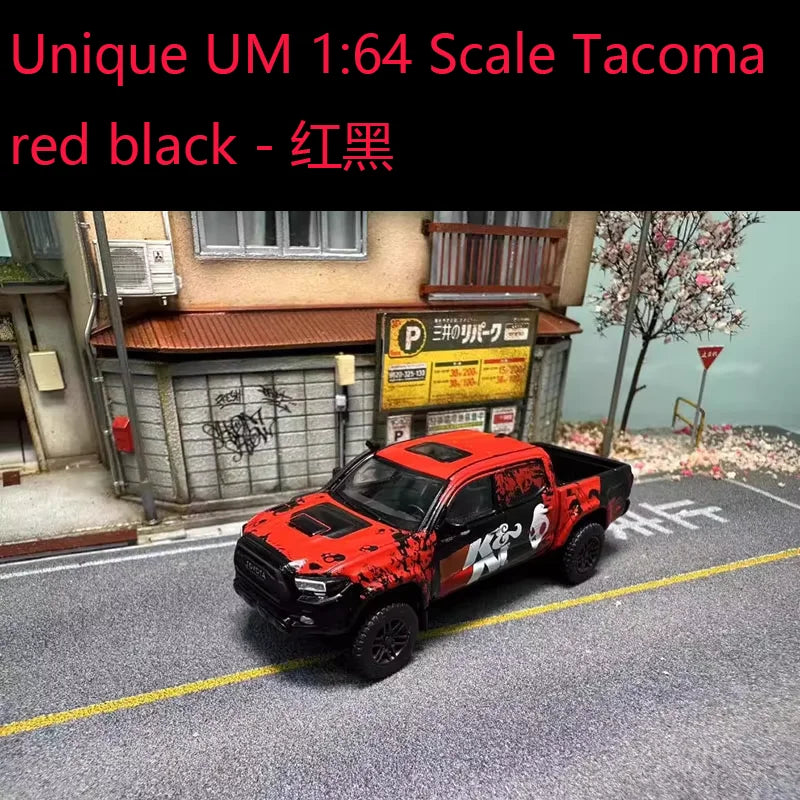 Diecast Unique UM 1:64 Scale Tacoma Alloy Car Model Classics Adult Souvenir Gift Static Display