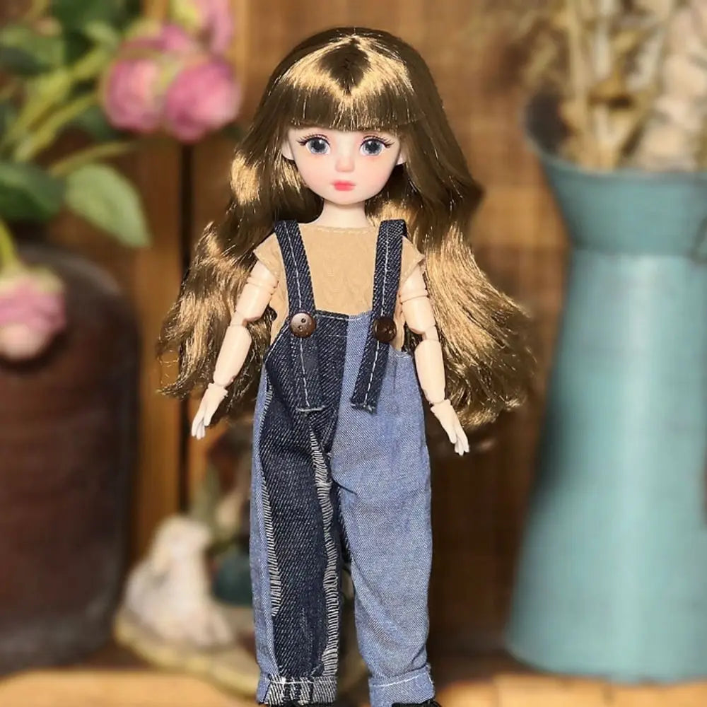 1/6 SD 30cm Bjd Doll with Clothes Long Hair High Heel Princess Dress Up BJD Dolls Elegant Attractive Eyes