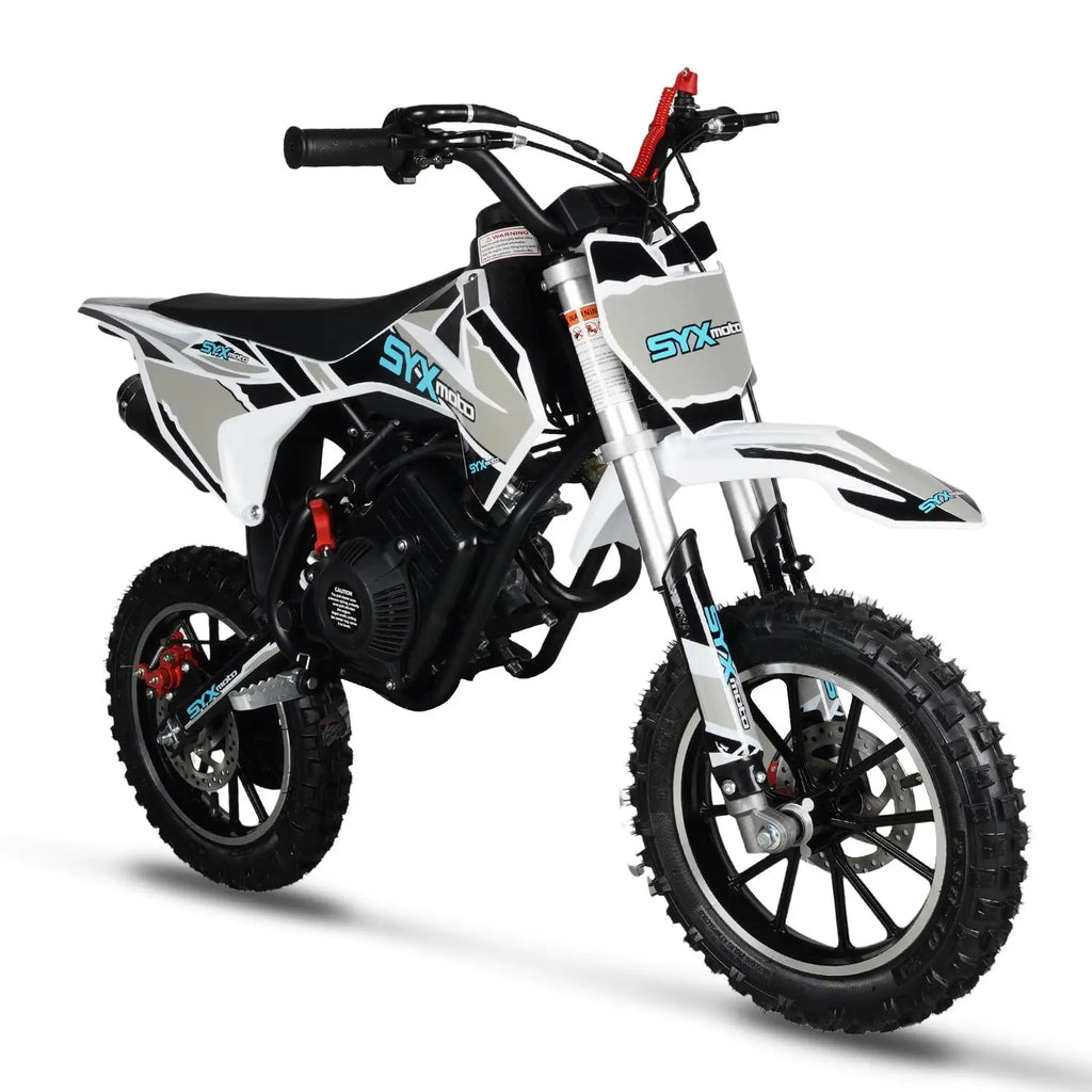 SYX MOTO 58cc Dirt Bike for Kids 4-Stroke Gas Powered Mini Pit Bike Off Road Motorcycle Gift for Children Motorcycle Dirt Bike