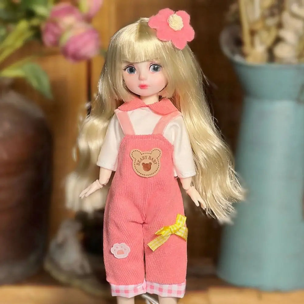 1/6 SD 30cm Bjd Doll with Clothes Long Hair High Heel Princess Dress Up BJD Dolls Elegant Attractive Eyes