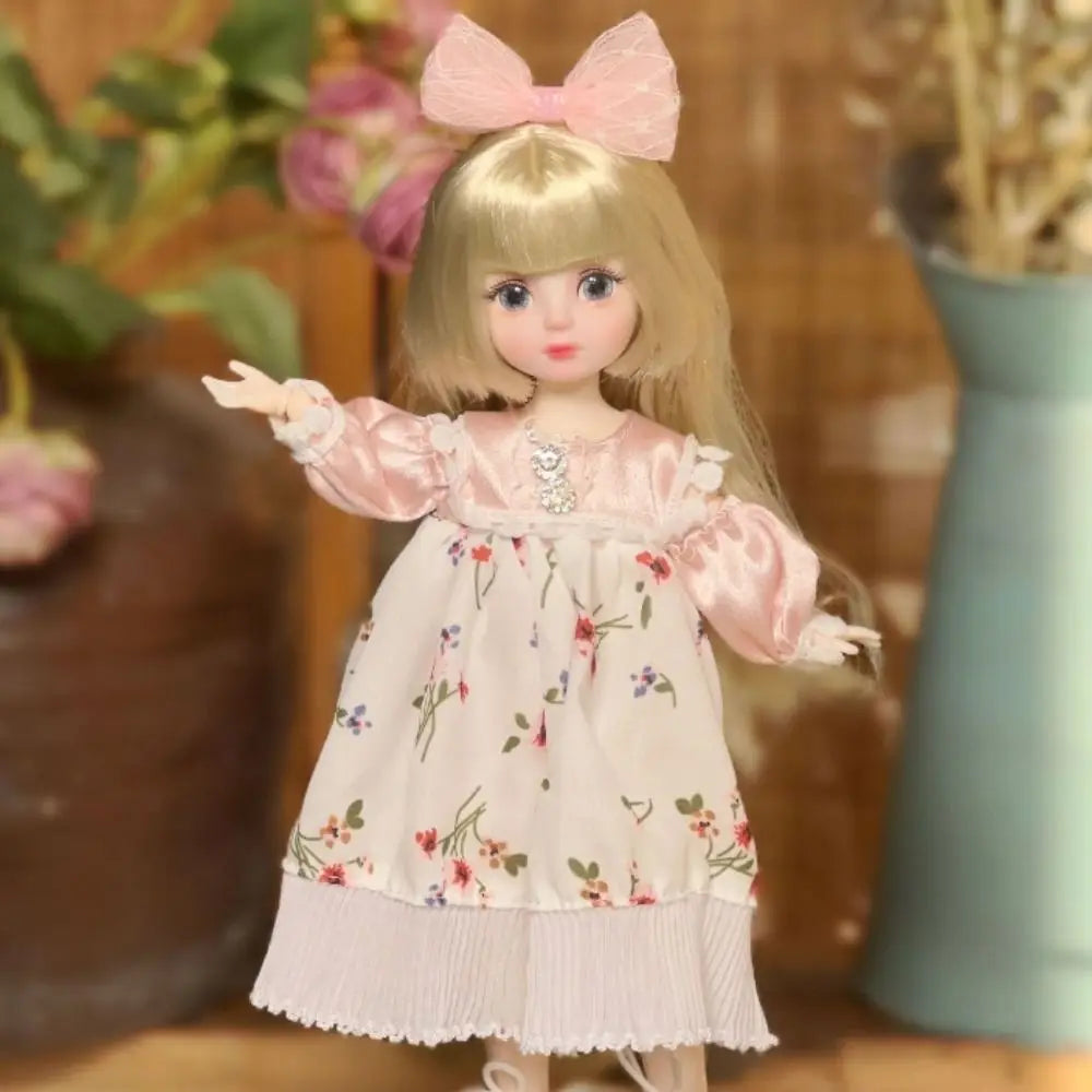 1/6 SD 30cm Bjd Doll with Clothes Long Hair High Heel Princess Dress Up BJD Dolls Elegant Attractive Eyes