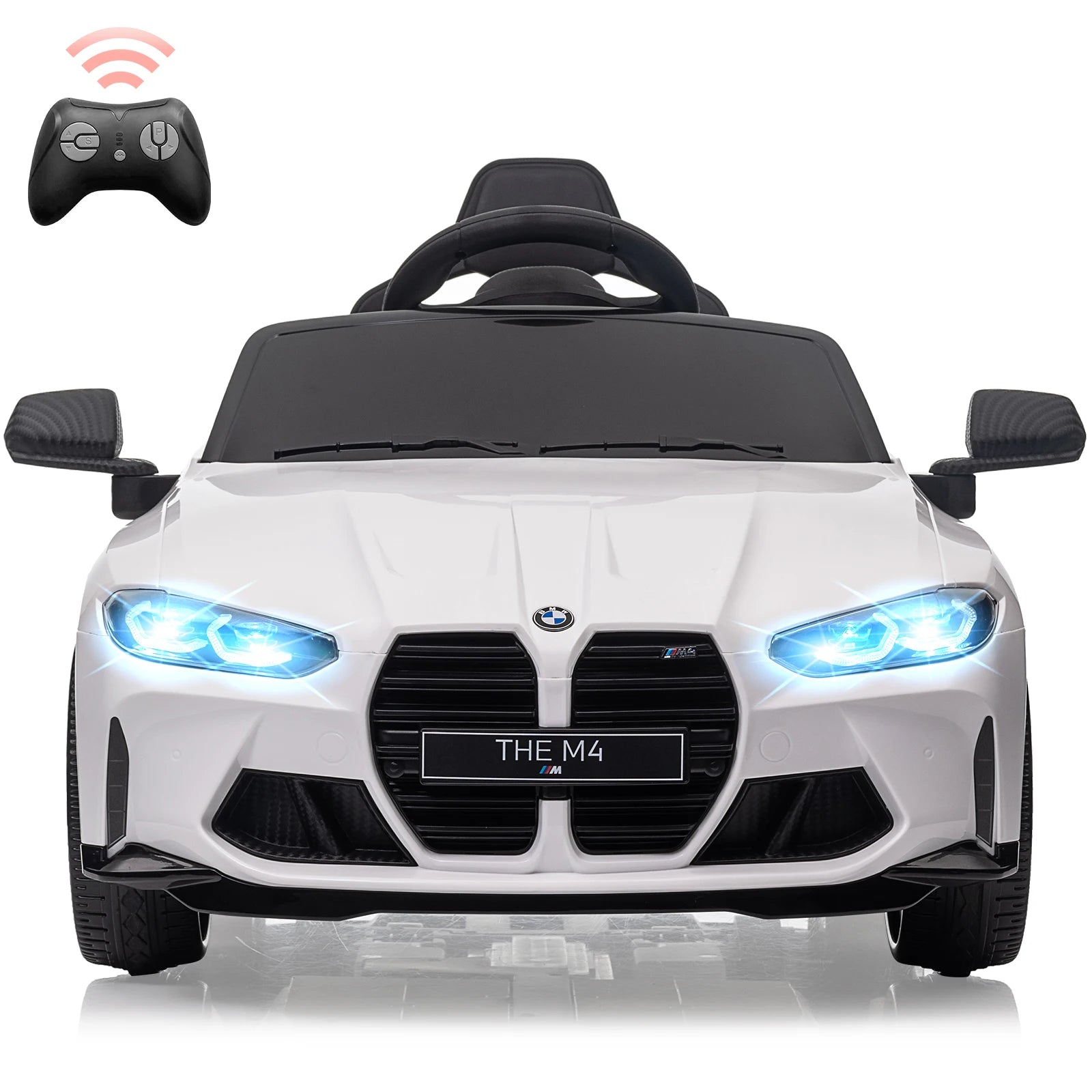 12V Toddlers Electric Vehicle Ride On Car Toys for Kids 3-8Y,with Remote Control,3 Speeds,Led Light,Suspension System,Bluetooth