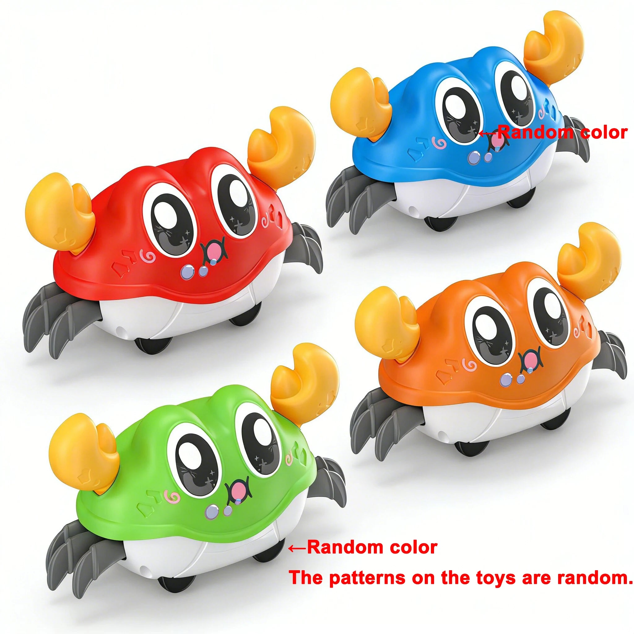 Crawling Crab Tummy Time Walking Dancing Toy Baby Sensory Toys Infant Learning Crawl Gifts Double Force Walking Crawling Toys