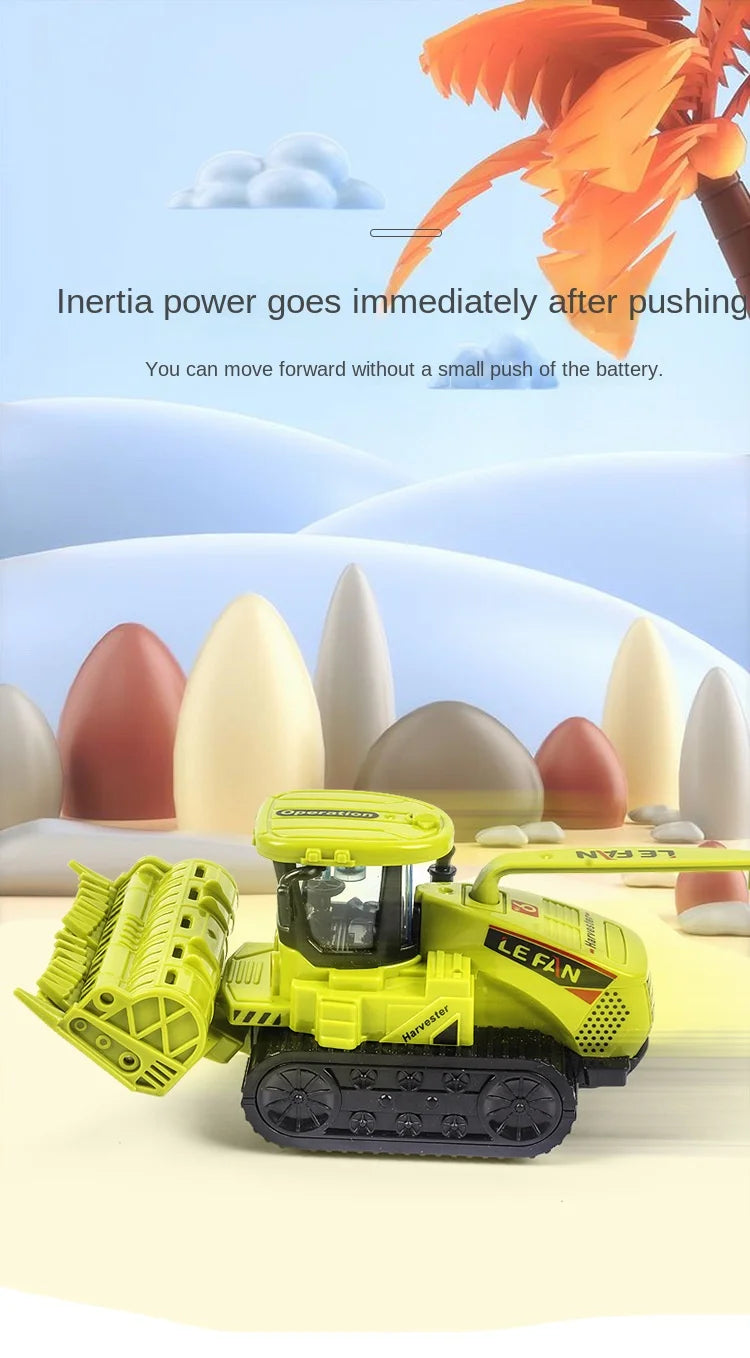 Tractor Car Transport Harvester Model Car Engineering Car Children's Boy Toy