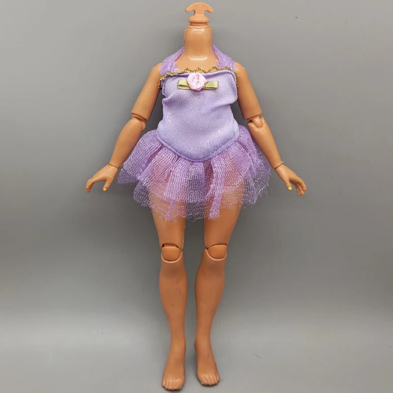 Little Kids Fancy 28CM Fantastic Doll Clothes Accessories Fur Sportswear Dress Clothing For Dolls Girls Christmas Gift