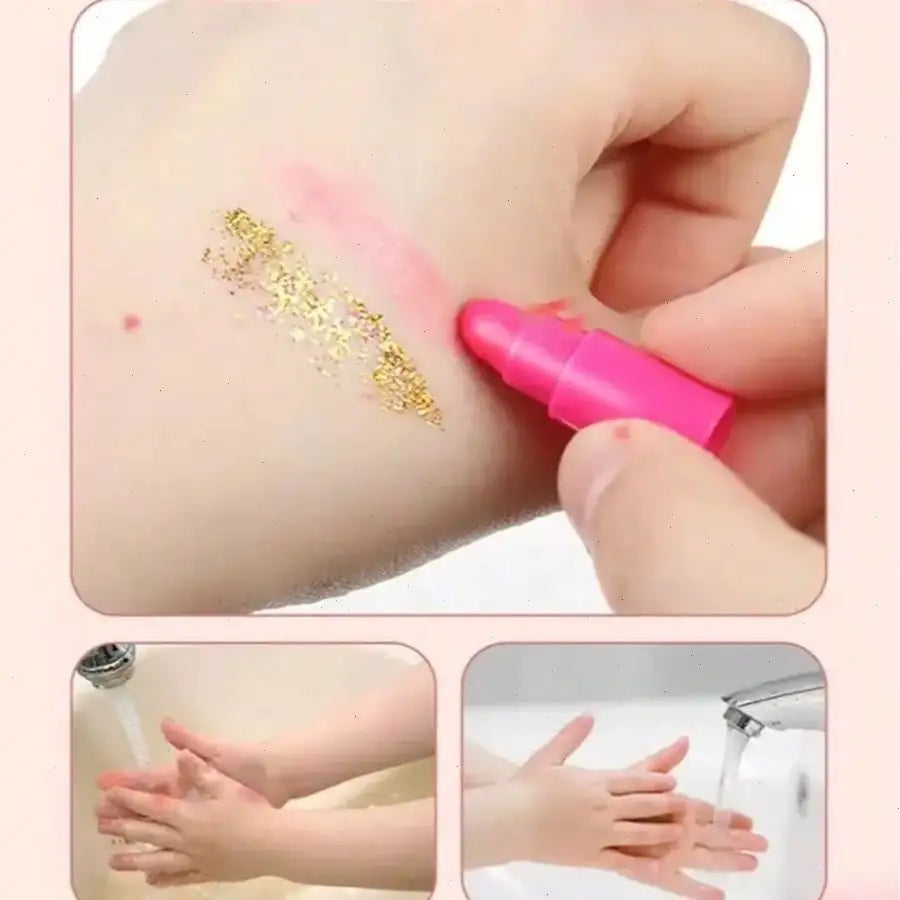 Children's Day Best Gift Washable Princess Makeup Kit for Girls – Pretend Play Cosmetic Set, Perfect Birthday Gift for Princess Parties & Creative Play