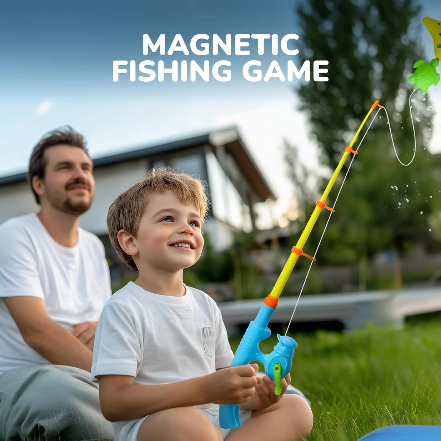 Children Bathtub Fishing Toy Swimming Bathing Pool Water Floating Fish Toy Parent-child Interactive Toys Game Children Toys new