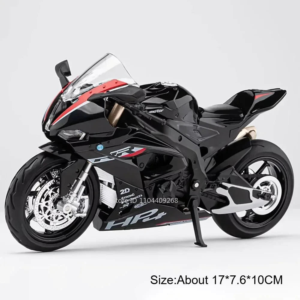 Scale 1:12 Honda CB650 HP4 Motorcycle Model Toy Alloy Diecast Shock Absorption Miniature Racing Motor Models for Kids Gifts