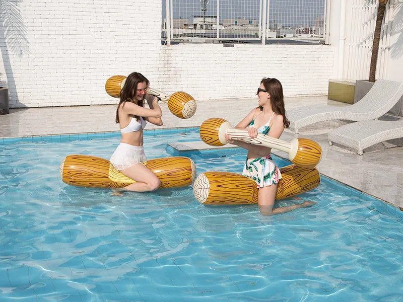 Pool Fighting Float Row Toy 2 Player Water Sport Inflatable Floating Playing Game Swimming Ring Gladiator Raft for Kid Adult Toy