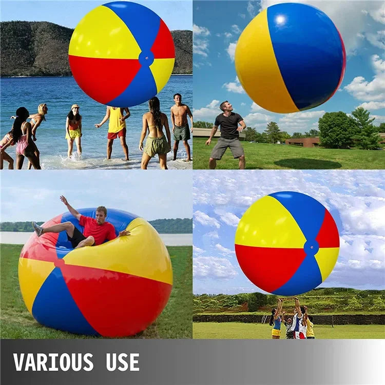 100/200cm Giant Inflatable Pool Beach Thickened Pvc Sports Ball Outdoor Water Games Party Children's Toy Balloon