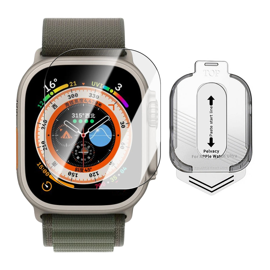 Easy Install Bubble Free Clear Tempered Glass For Apple Watch Ultra 2 Ultra3 Anti-Scratch Screen Protector For iWatch Ultra 49mm
