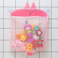 New Cartoon Duck Baby Bathroom Mesh Bag Sucker Design for Bath Toys Kids Animal Shapes Cloth Sand Toys Storage Net Bag