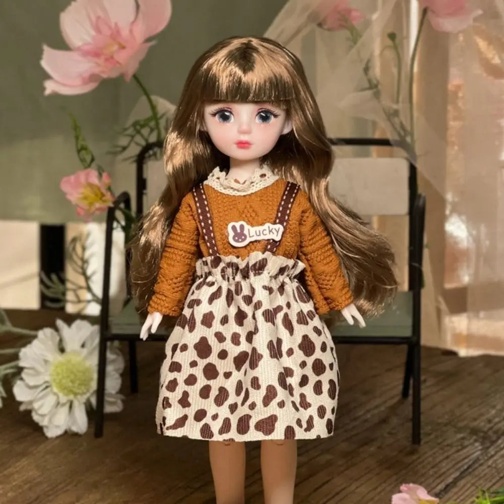 1/6 SD 30cm Bjd Doll with Clothes Long Hair High Heel Princess Dress Up BJD Dolls Elegant Attractive Eyes