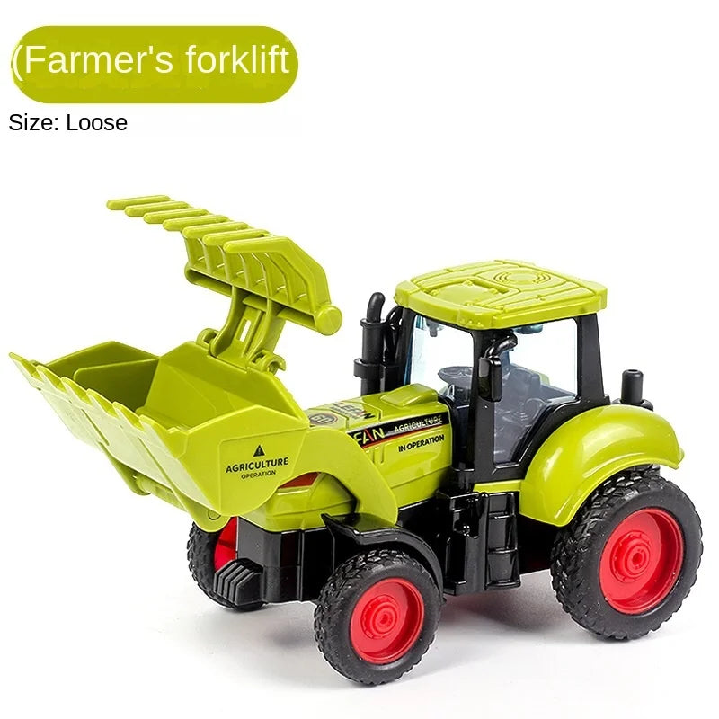 Tractor Car Transport Harvester Model Car Engineering Car Children's Boy Toy