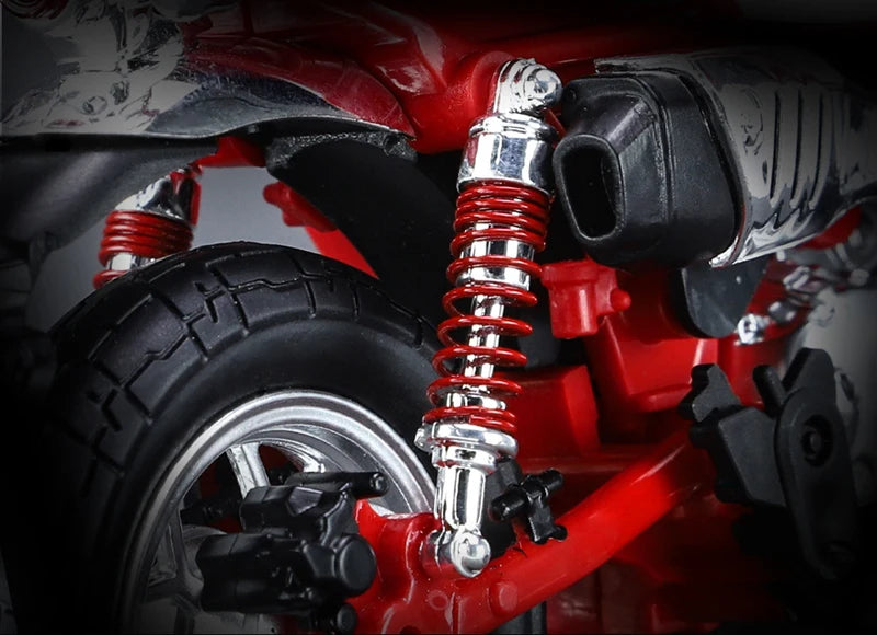 1:12 Honda Monkey 125 Alloy Sports Motorcycle Model Diecast Street Racing Motorcycle Model Simulation Sound Light Kids Toys Gift