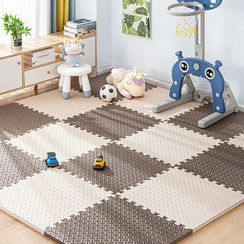 8/16pcs Pink Foam Play Mat, Interlocking Puzzle Carpet Floor Mat for Baby Crawling and Exercise Various Colors Available Toys