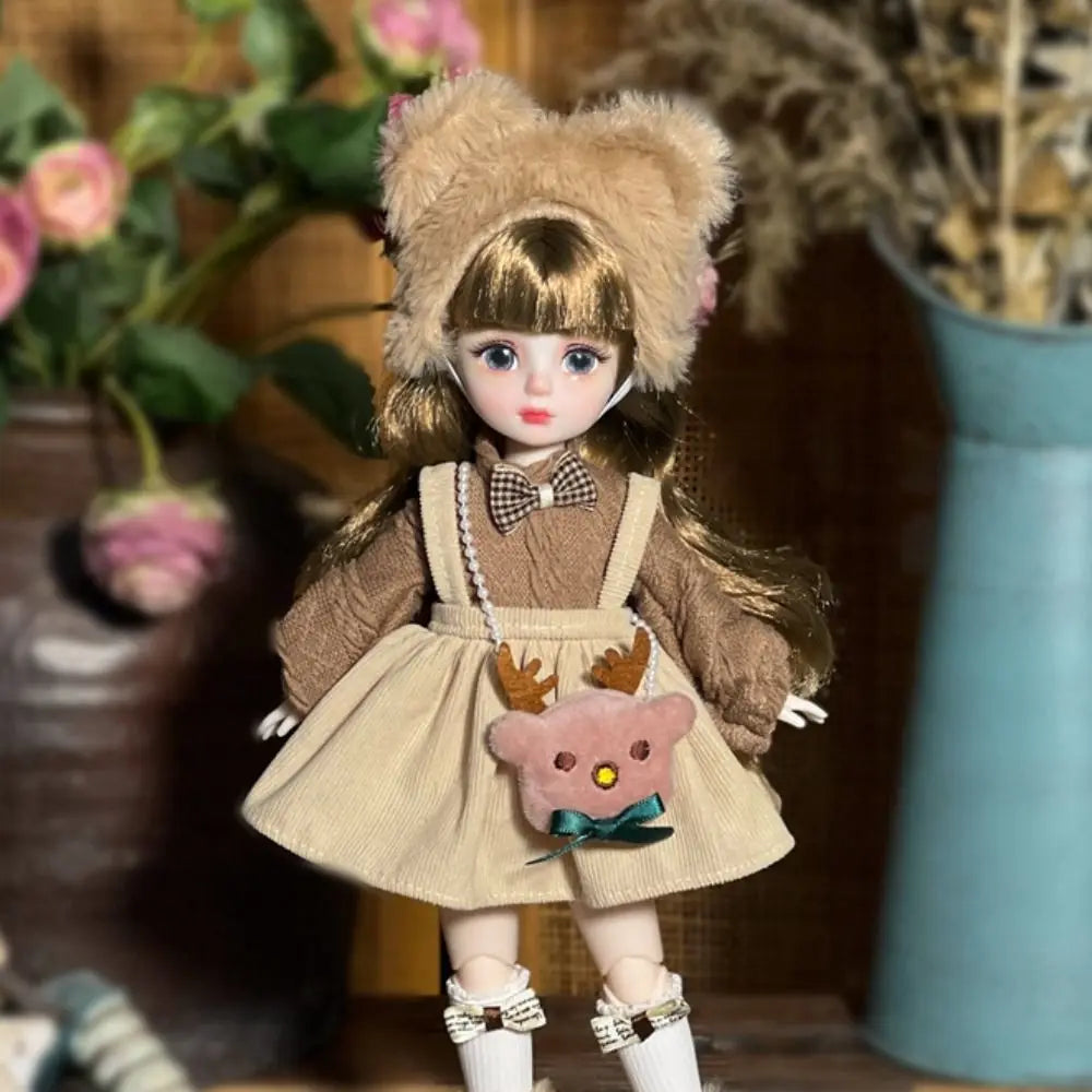1/6 SD 30cm Bjd Doll with Clothes Long Hair High Heel Princess Dress Up BJD Dolls Elegant Attractive Eyes