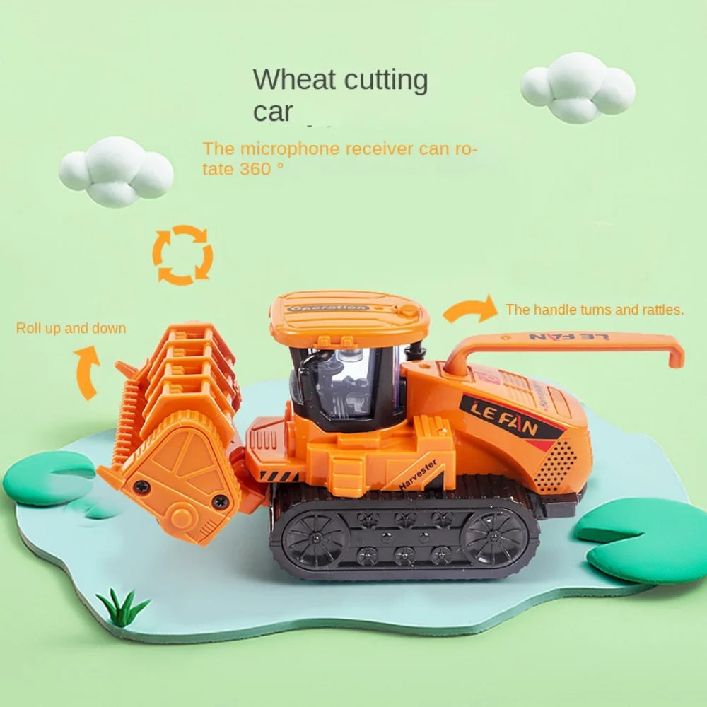 Tractor Car Transport Harvester Model Car Engineering Car Children's Boy Toy