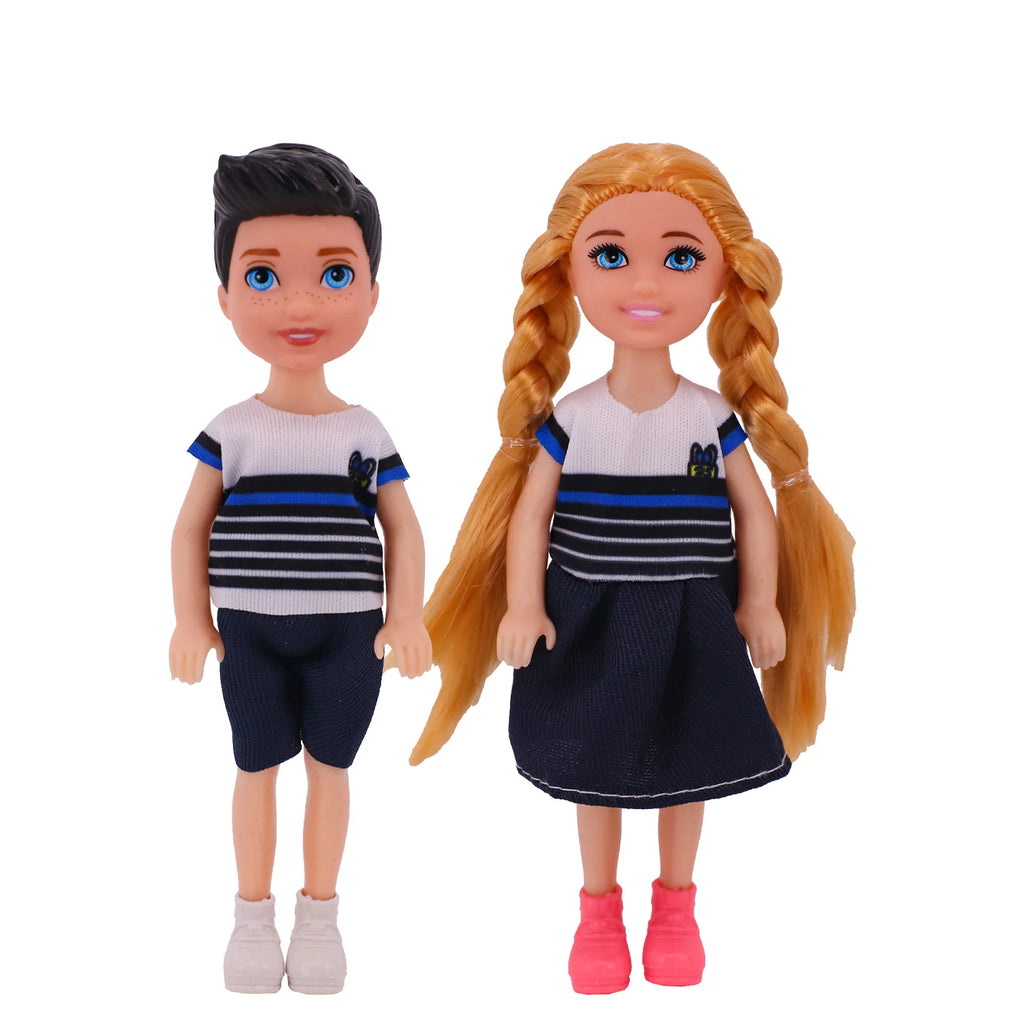 4Pcs Doll Clothes Parent Child Set For 30CM&Ken Family 5inch Kellyes Doll Clothes&5inch Kelly doll Accessories,Festival Gift Toy
