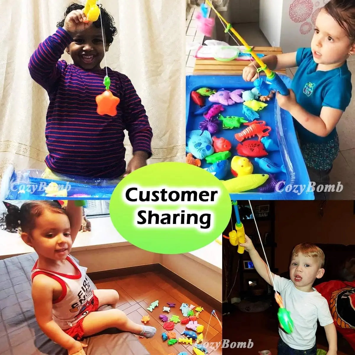 Children Bathtub Fishing Toy Swimming Bathing Pool Water Floating Fish Toy Parent-child Interactive Toys Game Children Toys new