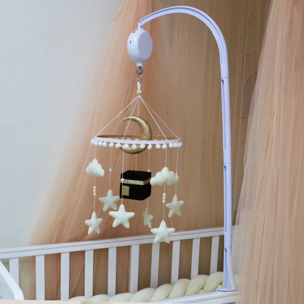 Kaaba Baby Mobile Islamic cot mobile Quran recitating Muslim baby mobile