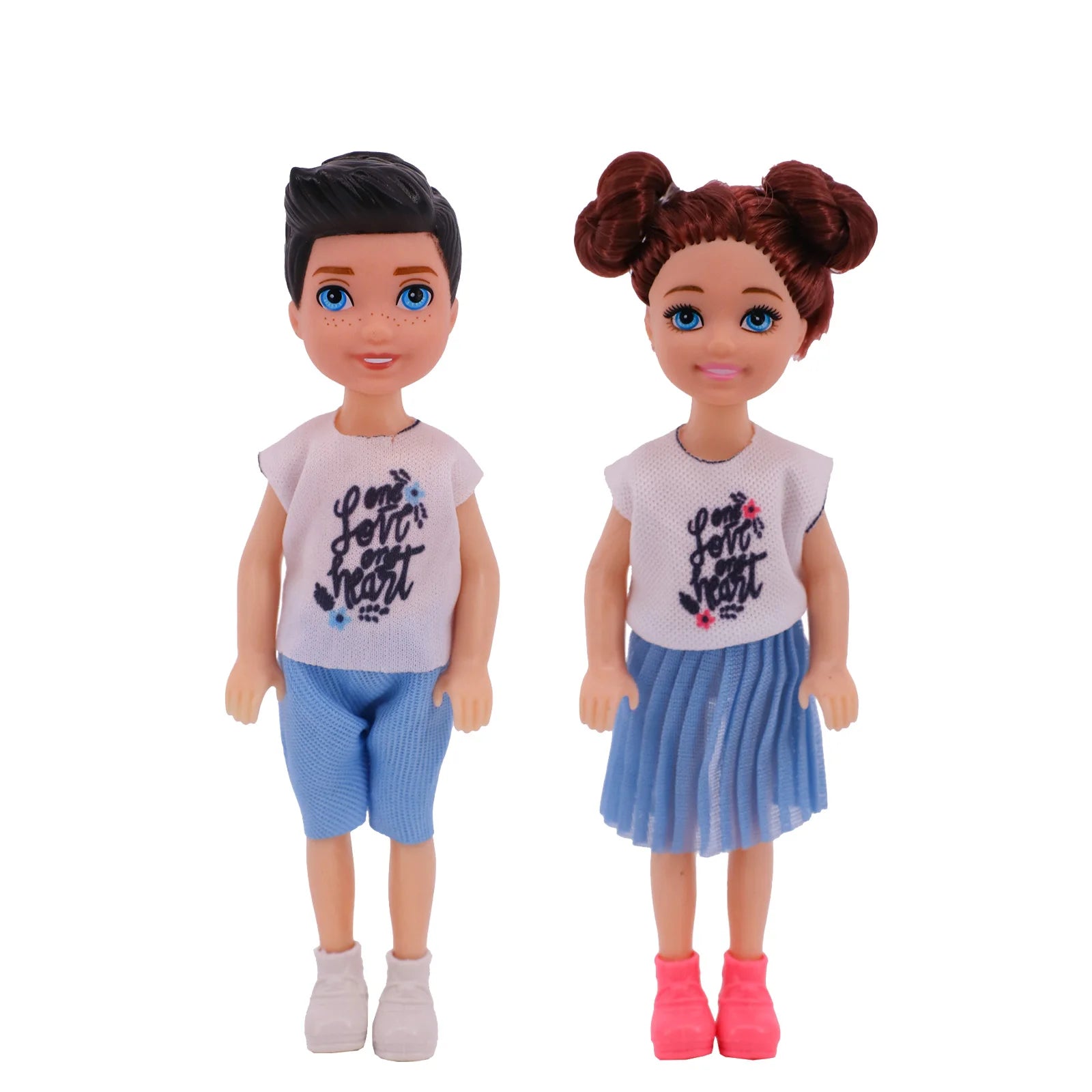4Pcs Doll Clothes Parent Child Set For 30CM&Ken Family 5inch Kellyes Doll Clothes&5inch Kelly doll Accessories,Festival Gift Toy