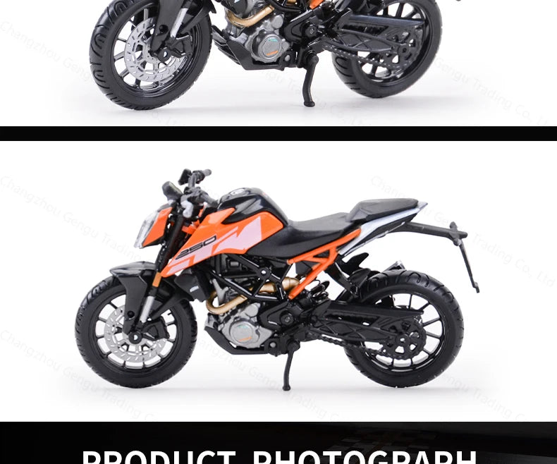 Bburago 1:18 KTM 250 Duke Authorized Simulation Alloy Motorcycle Model Toy Car Gift Collection