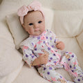 NPK 18inch Bettie Lifelike Full Body Reborn Baby Newborn Cuddly Doll with Hand Drawn Hair Multiple Layers Painting 3D Skin