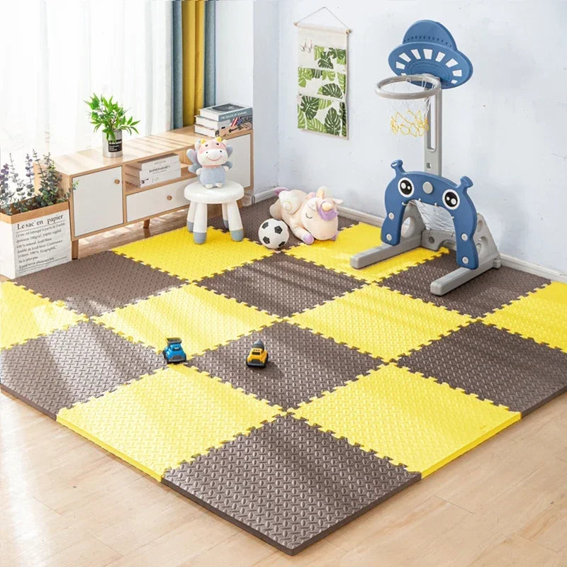 8/16pcs Pink Foam Play Mat, Interlocking Puzzle Carpet Floor Mat for Baby Crawling and Exercise Various Colors Available Toys