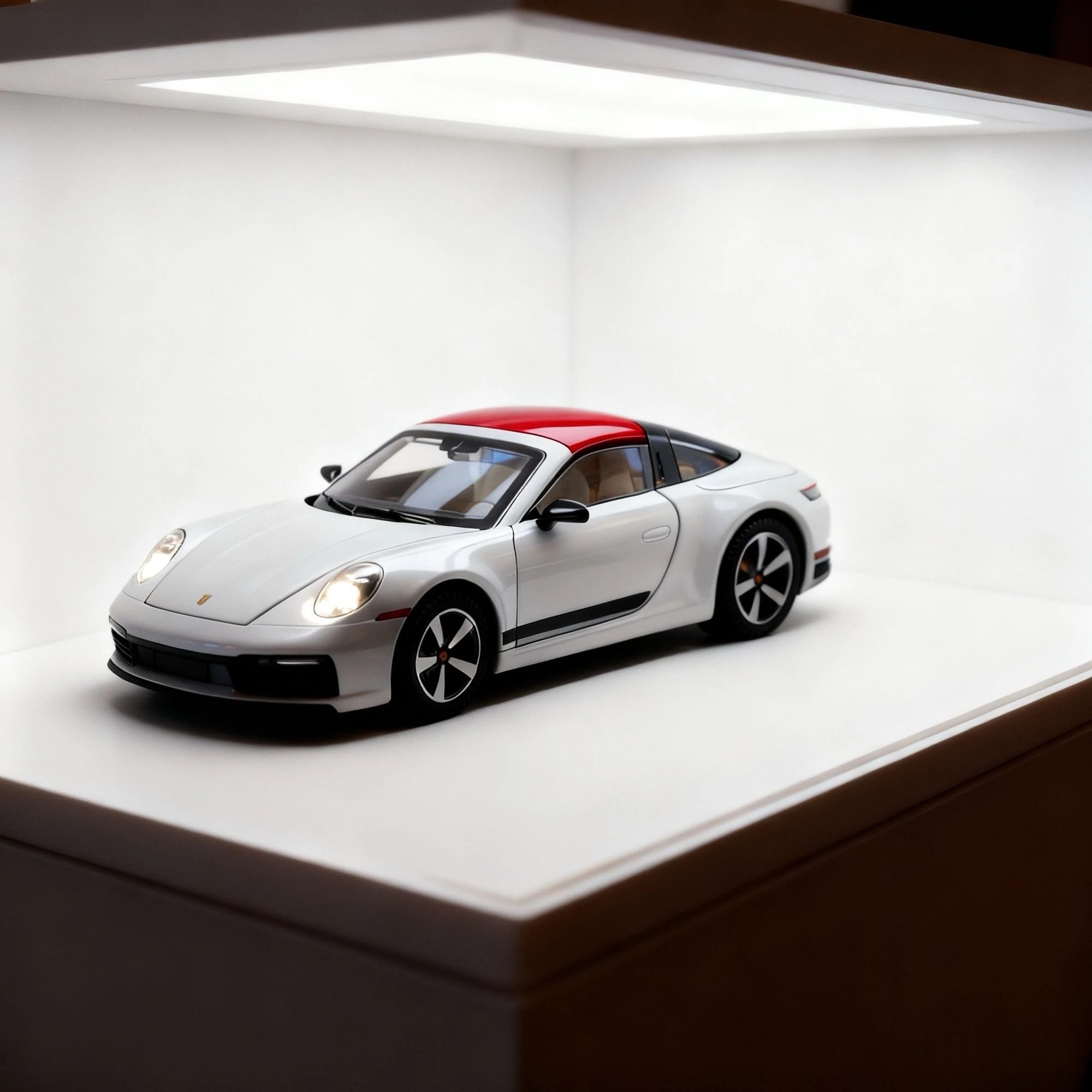1:32 folding convertible Porsche 911 Alloy car Model simulation Sound& light Fashion Exquisite collectibles Boys Toy Gift