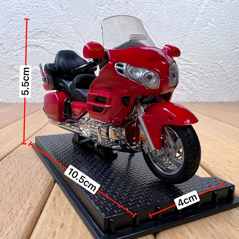 Diecast Alloy 1:24 Gold Wing 2004 Heavy Duty Motorcycle Model Adult Classics Collection Static Display Gifts Toys Souvenir
