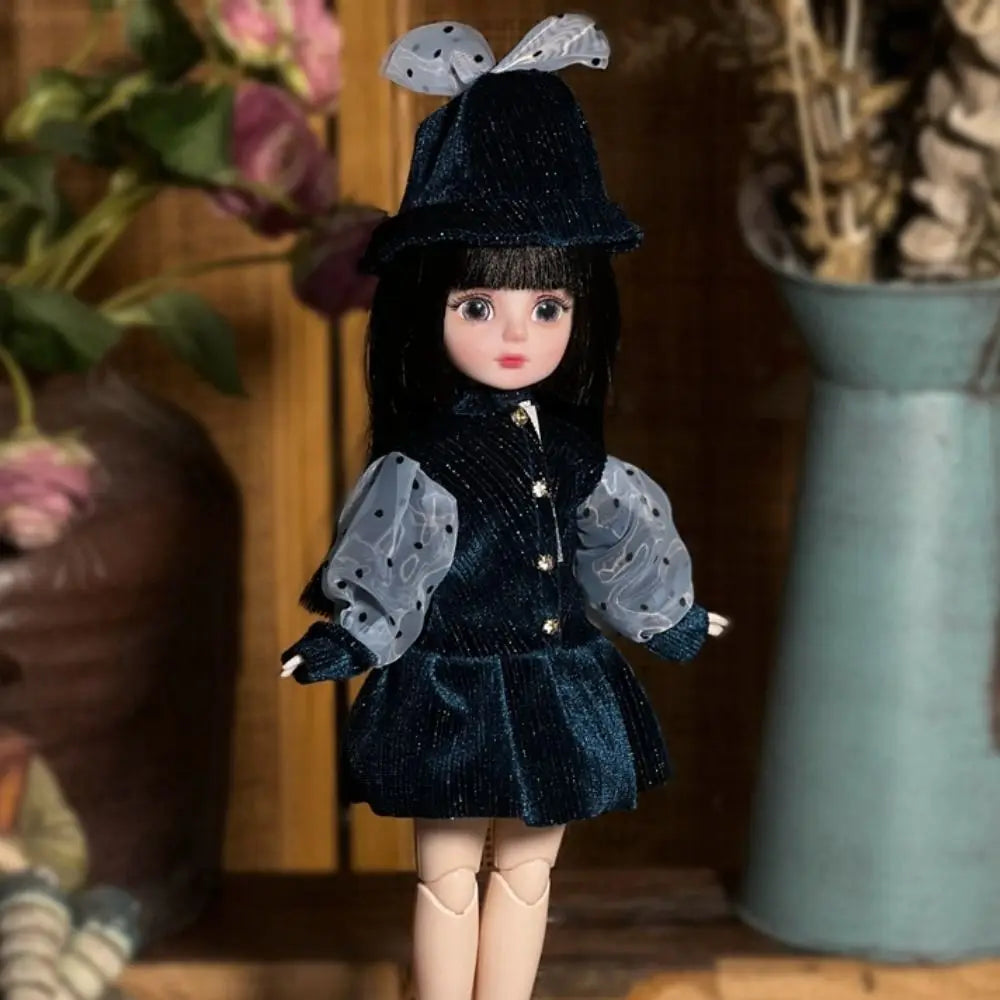1/6 SD 30cm Bjd Doll with Clothes Long Hair High Heel Princess Dress Up BJD Dolls Elegant Attractive Eyes