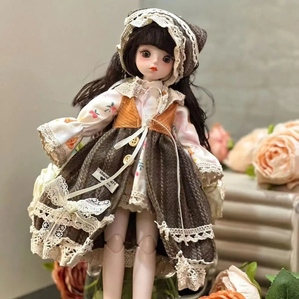 1/6 SD 30cm Bjd Doll with Clothes Long Hair High Heel Princess Dress Up BJD Dolls Elegant Attractive Eyes