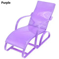 1pc Dollhouse Miniature Beach Chair Model Foldable Deckchair for Playhouse Outdoor Decor Lounge Room Accent Decoration Accessory