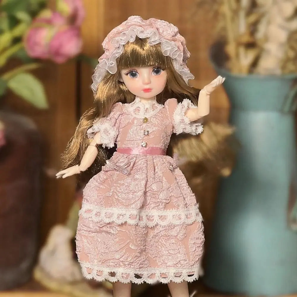 1/6 SD 30cm Bjd Doll with Clothes Long Hair High Heel Princess Dress Up BJD Dolls Elegant Attractive Eyes