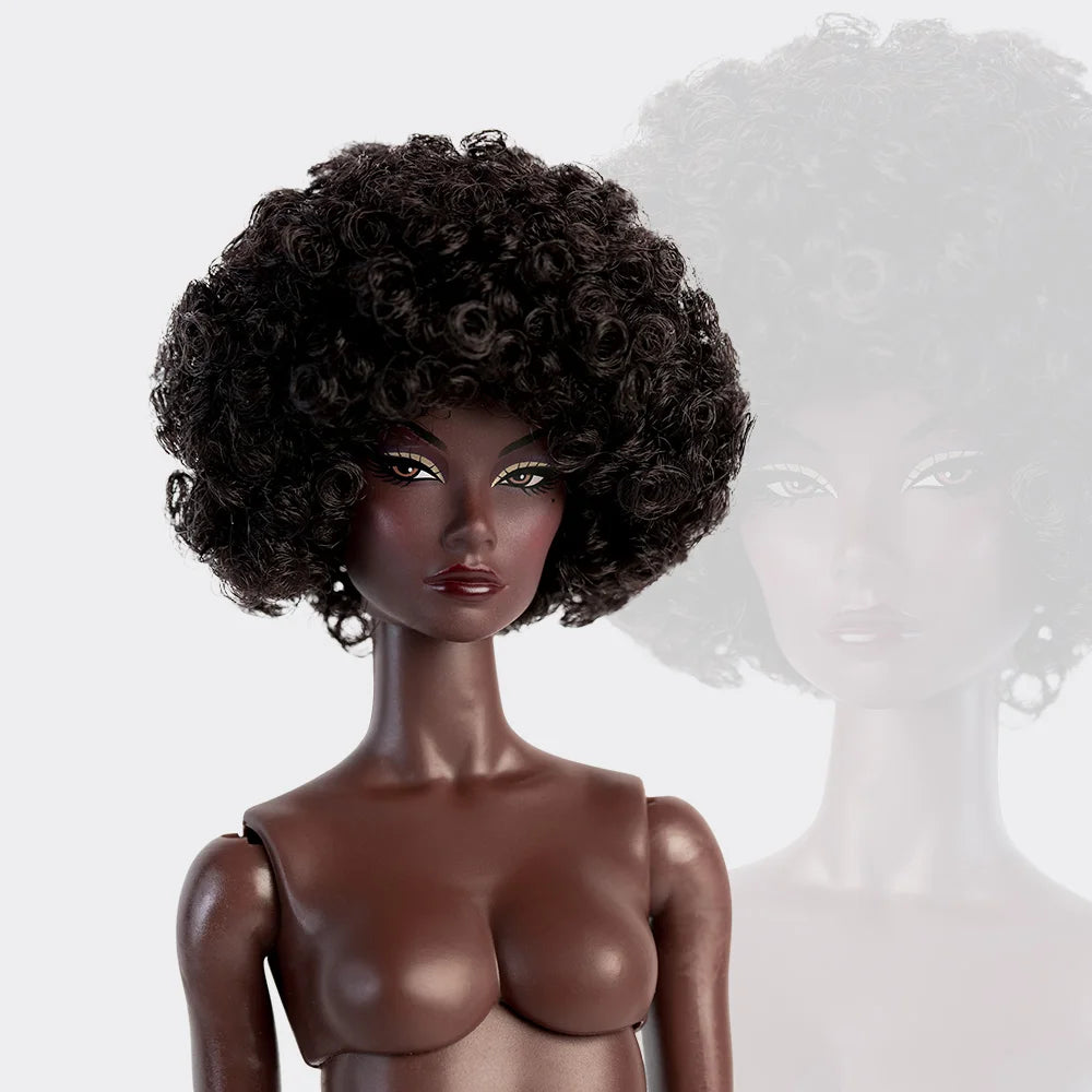 32cm Supermodel Fashion Doll FR43 FR44 Molly Girl Brown Hair Skin 12 Joint Movable Body DollHouse DIY Dress Up Toys Collector