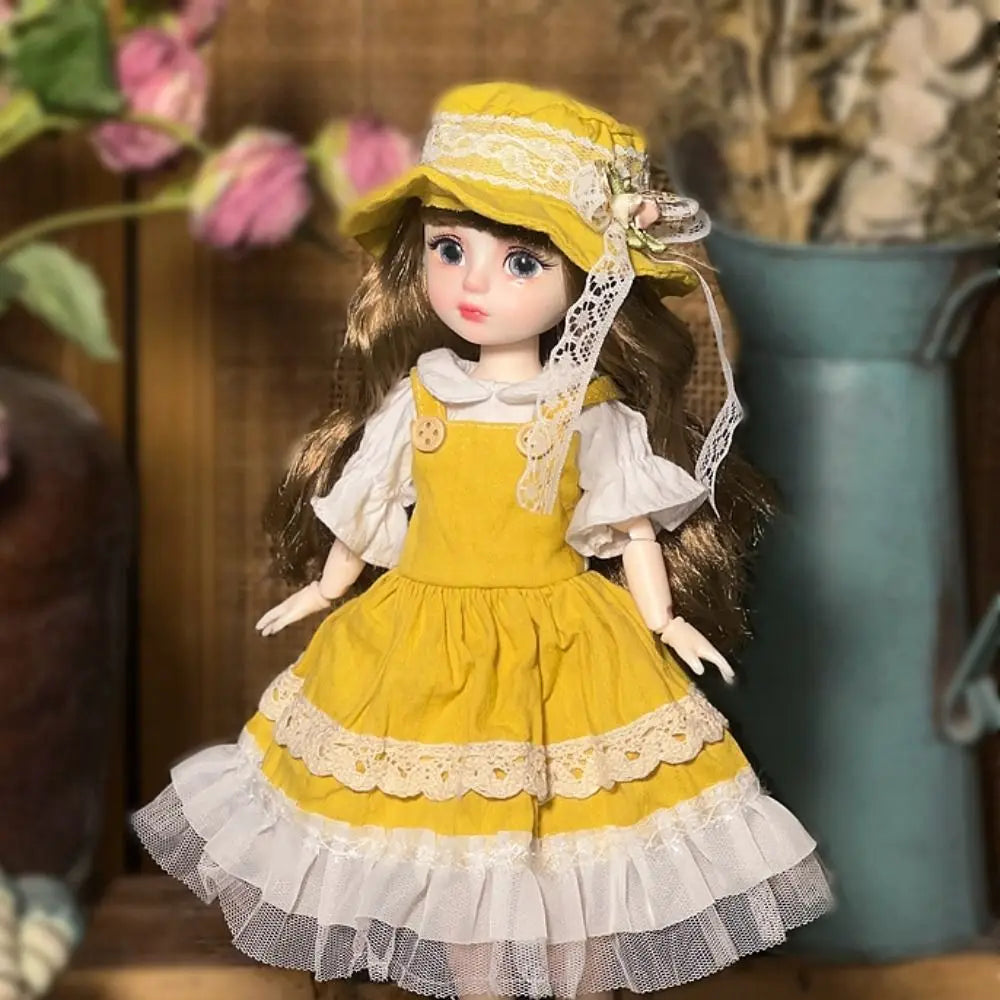 1/6 SD 30cm Bjd Doll with Clothes Long Hair High Heel Princess Dress Up BJD Dolls Elegant Attractive Eyes