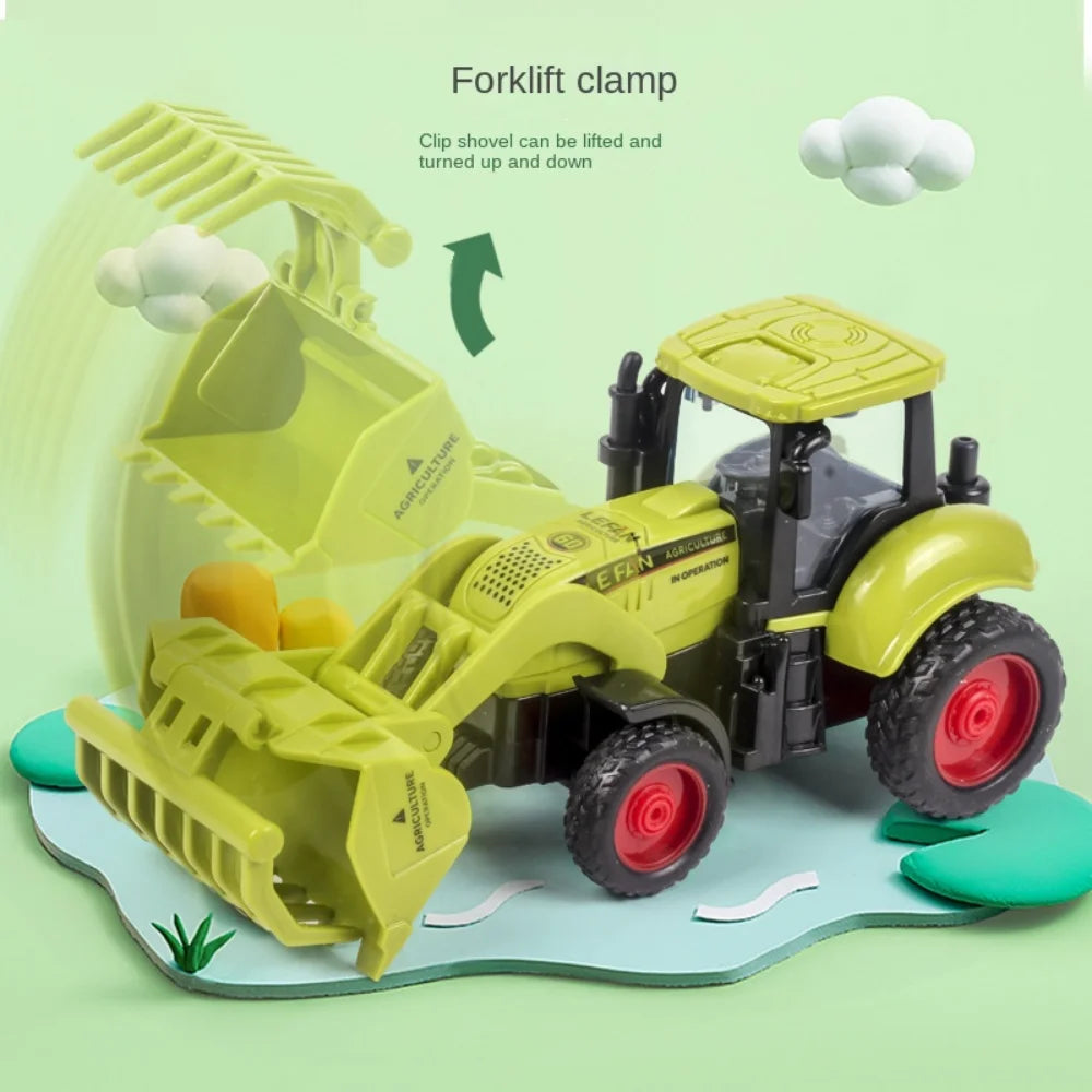 Tractor Car Transport Harvester Model Car Engineering Car Children's Boy Toy