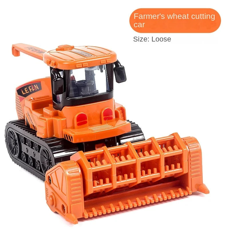 Tractor Car Transport Harvester Model Car Engineering Car Children's Boy Toy