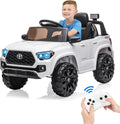 12V Kids Ride on Truck Electric Vehicle Toy with Remote Control, Spring Suspension Safety Belt, Soft Start, LED Light, 3 Speeds